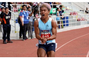 Villaran wins 110m hurdles in record style at Palarong Pambansa