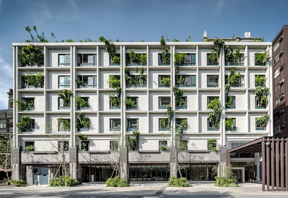 旅店建築外觀。圖片提供／冠翔泉旅