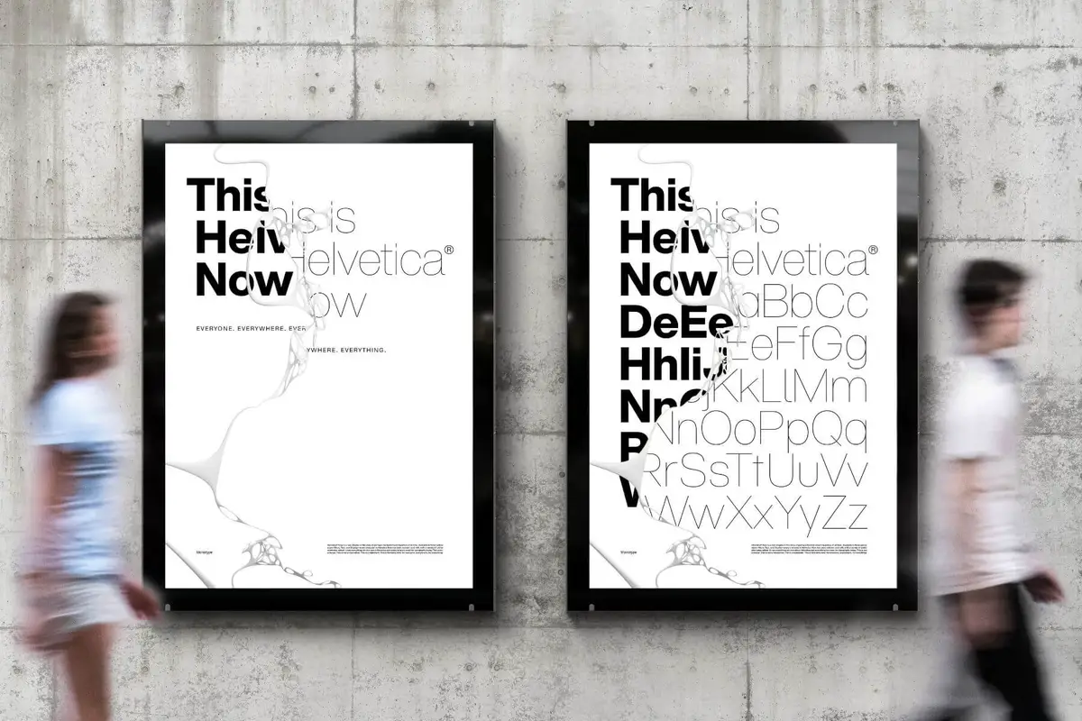 以滿足21世紀設計師的多元需求，Helvetica® Now為經典字體賦予現代創意潛力。