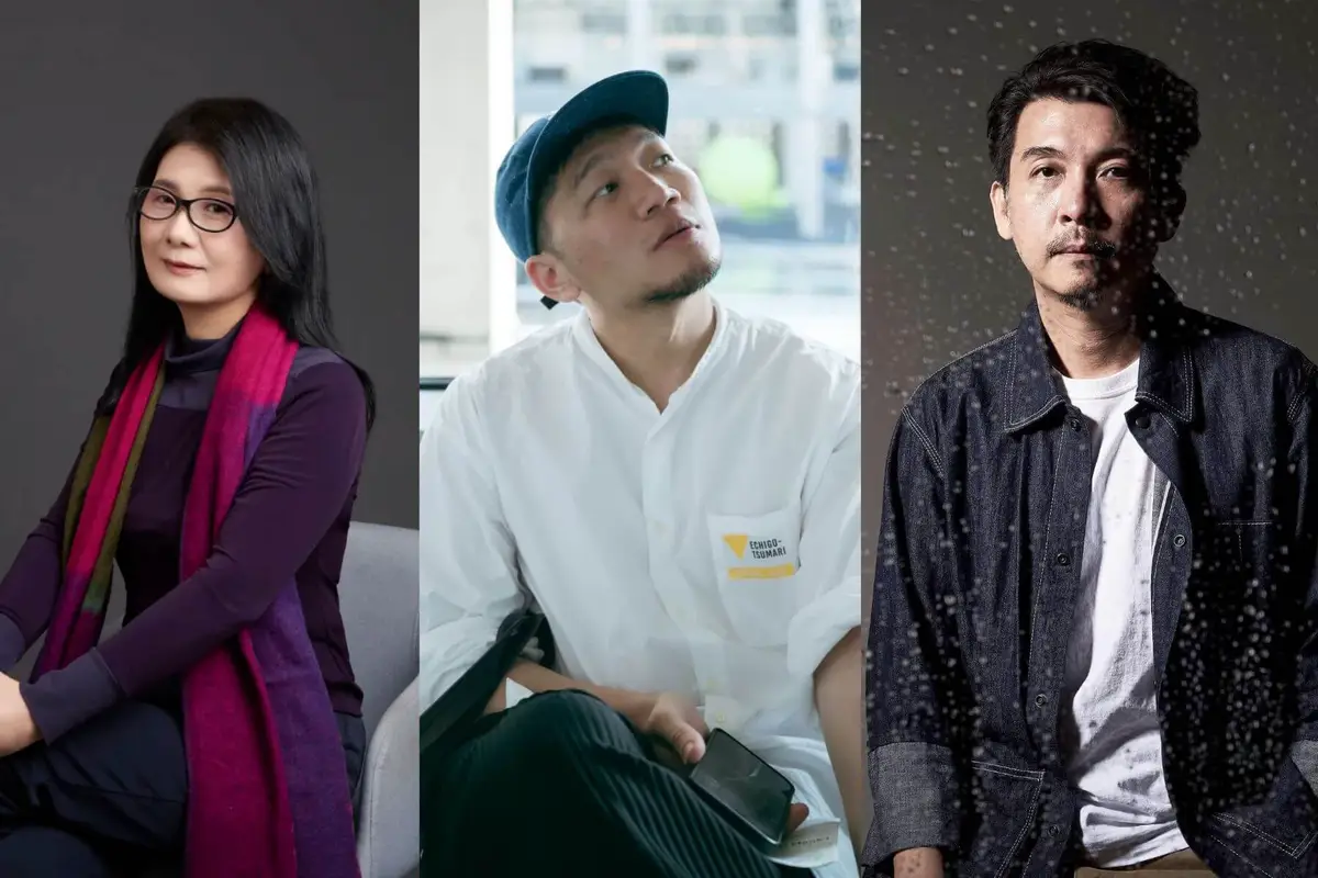 華康字型資深字型設計師姜鳳怡（左）；中間研究室 Midroom 設計總監與藝術指導郭中元（中）；獨立平面設計師宋政傑（右）。