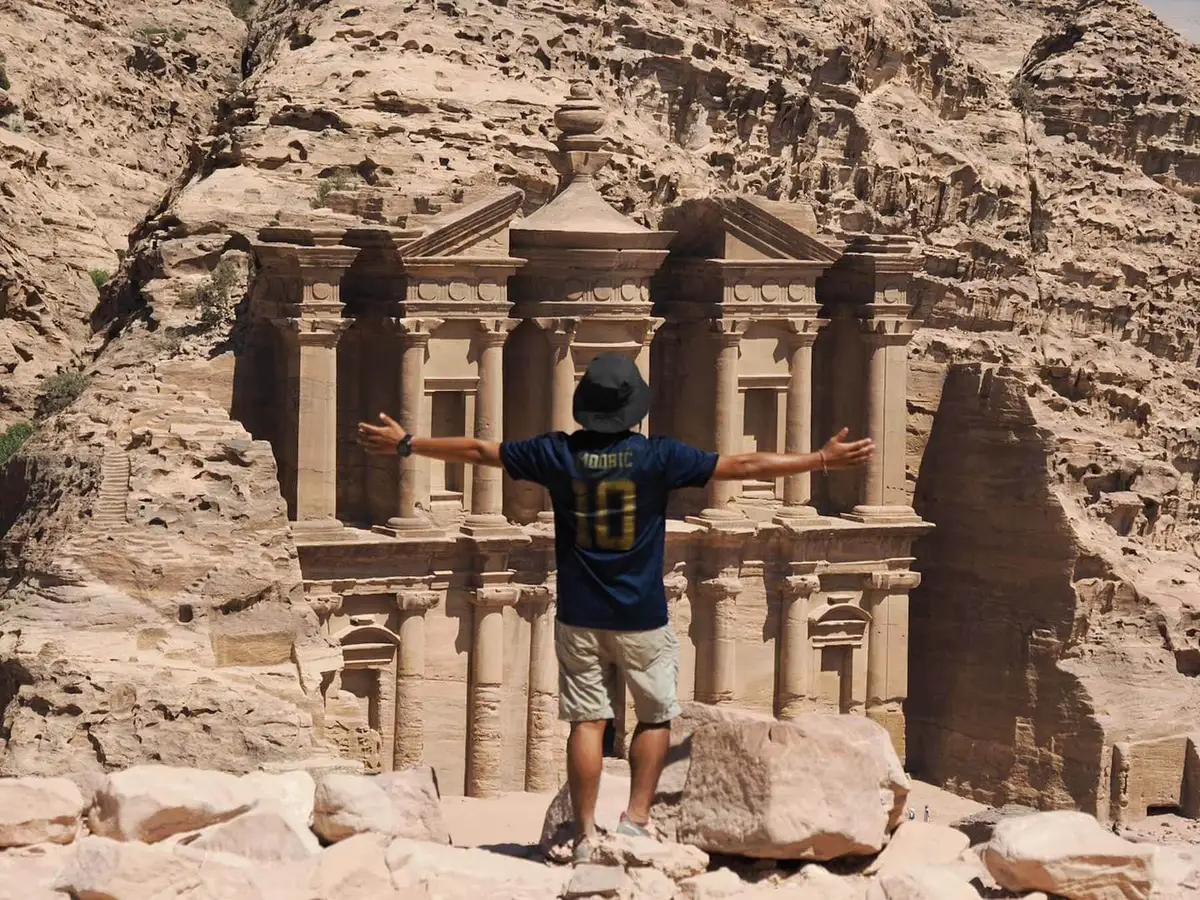 融融在約旦。（圖／融融歷險記Facebook）
