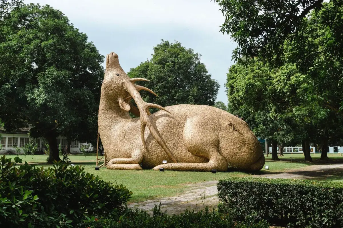 第22屆台新藝術獎入圍作品－《2022Mattauw大地藝術季－曾文溪的一千個名字》－圖片作品 劉哲安〈醒祂：你的鹿－我的路〉（Mattauw大地藝術季團隊／提供）