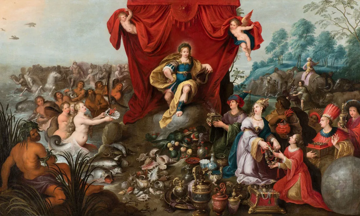 首度展出漢斯・約爾丹斯三世作品〈世界向阿波羅致敬〉，呈現尼德蘭輝煌富足的年代。