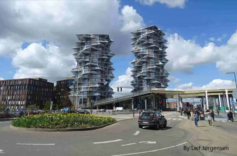 丹麥建築師Bjarke Ingels領軍的BIG建築事務所，其前瞻性思維讓事務所2005年成立以來快速躋身世界建築巨擘之列。圖為Kaktus Towers公寓。圖片來源／Leif Jorgensen