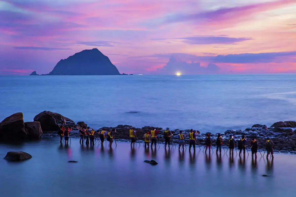 從和平島眺望基隆嶼（圖／基隆市政府－基隆旅遊網Facebook）