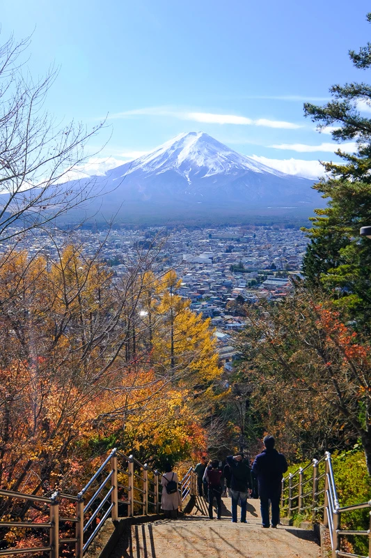 【河口湖】新倉富士淺間神社：絕美富士山景色！忠靈塔、鳥居櫻花