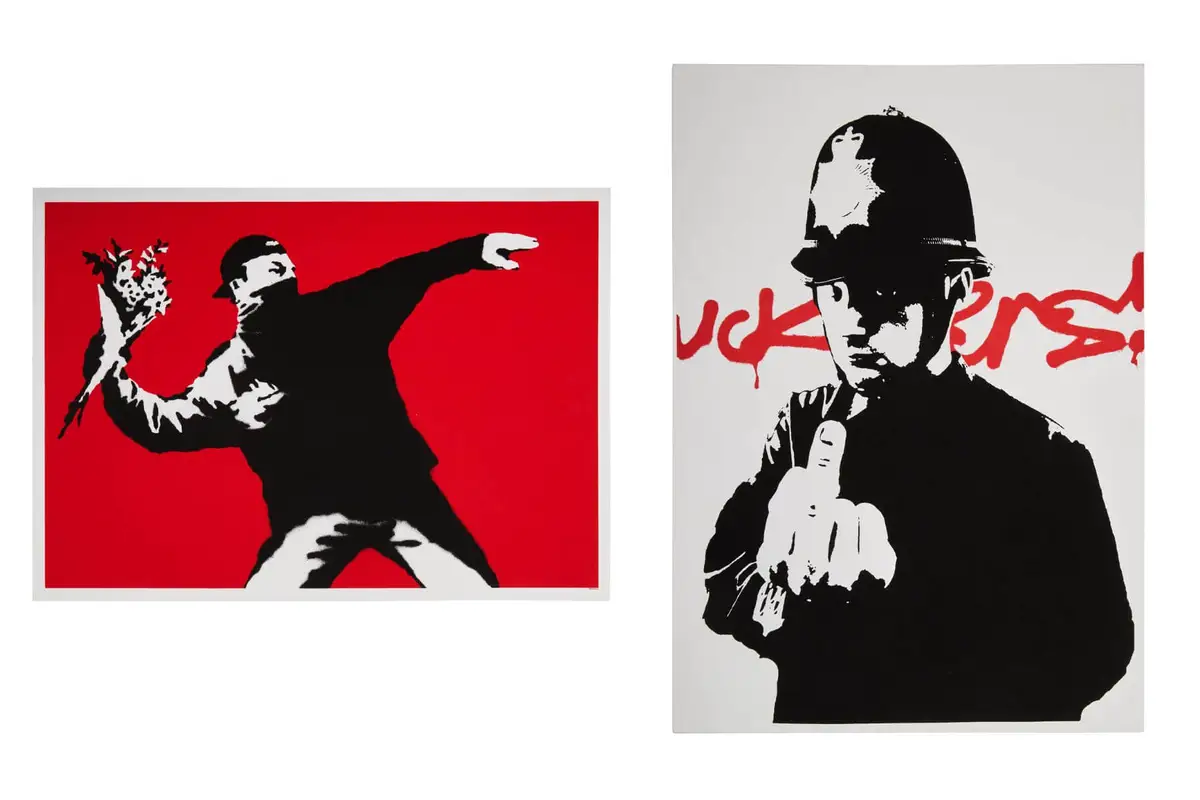 《愛在空中》（左）；《粗魯警察》（右）。