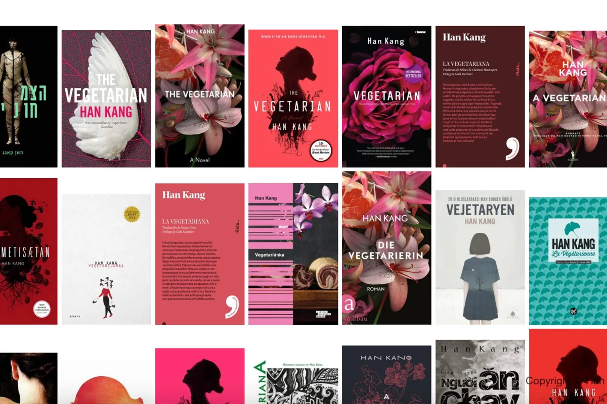 《素食者》目前被轉譯為13種不同語言。（圖/韓江個人網站）