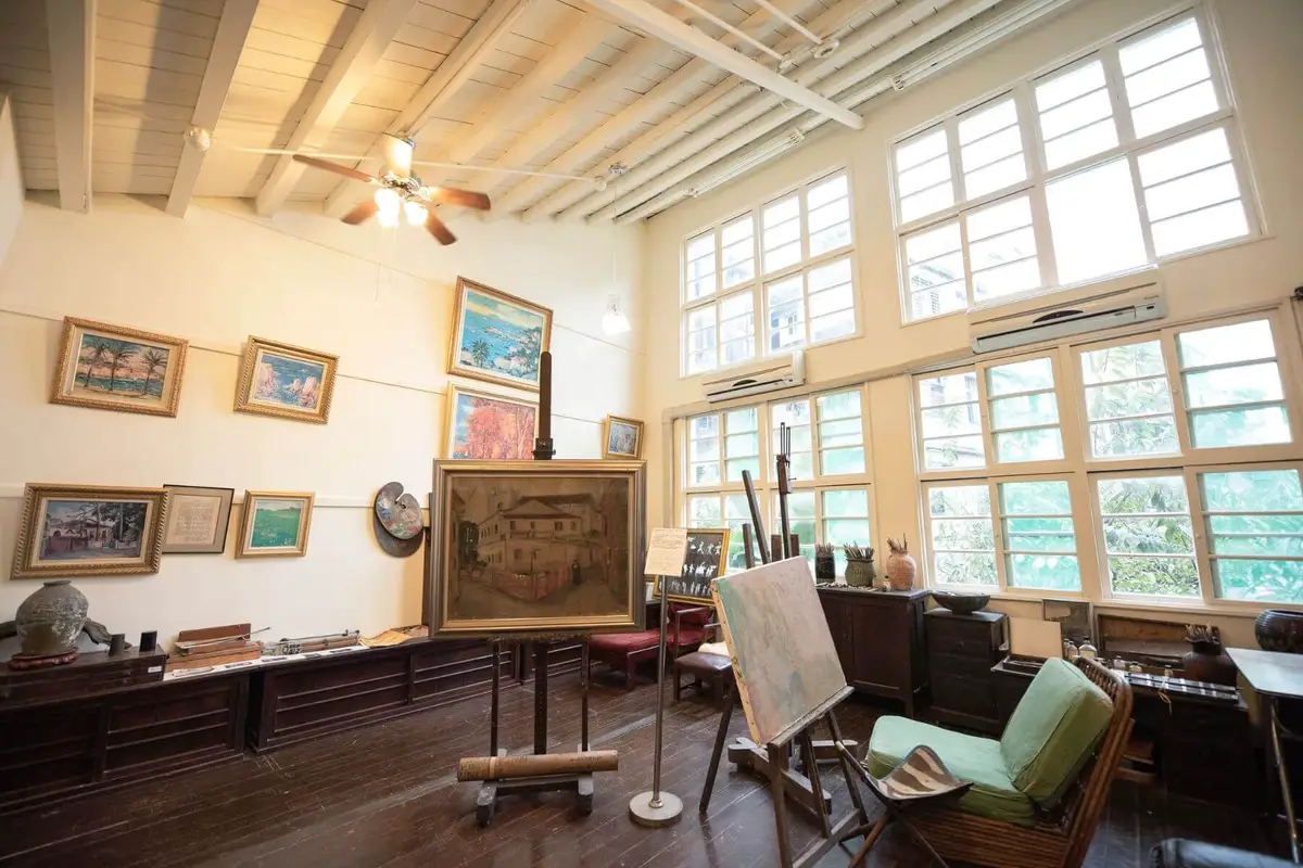 楊三郎的畫室。（圖/楊三郎美術館）