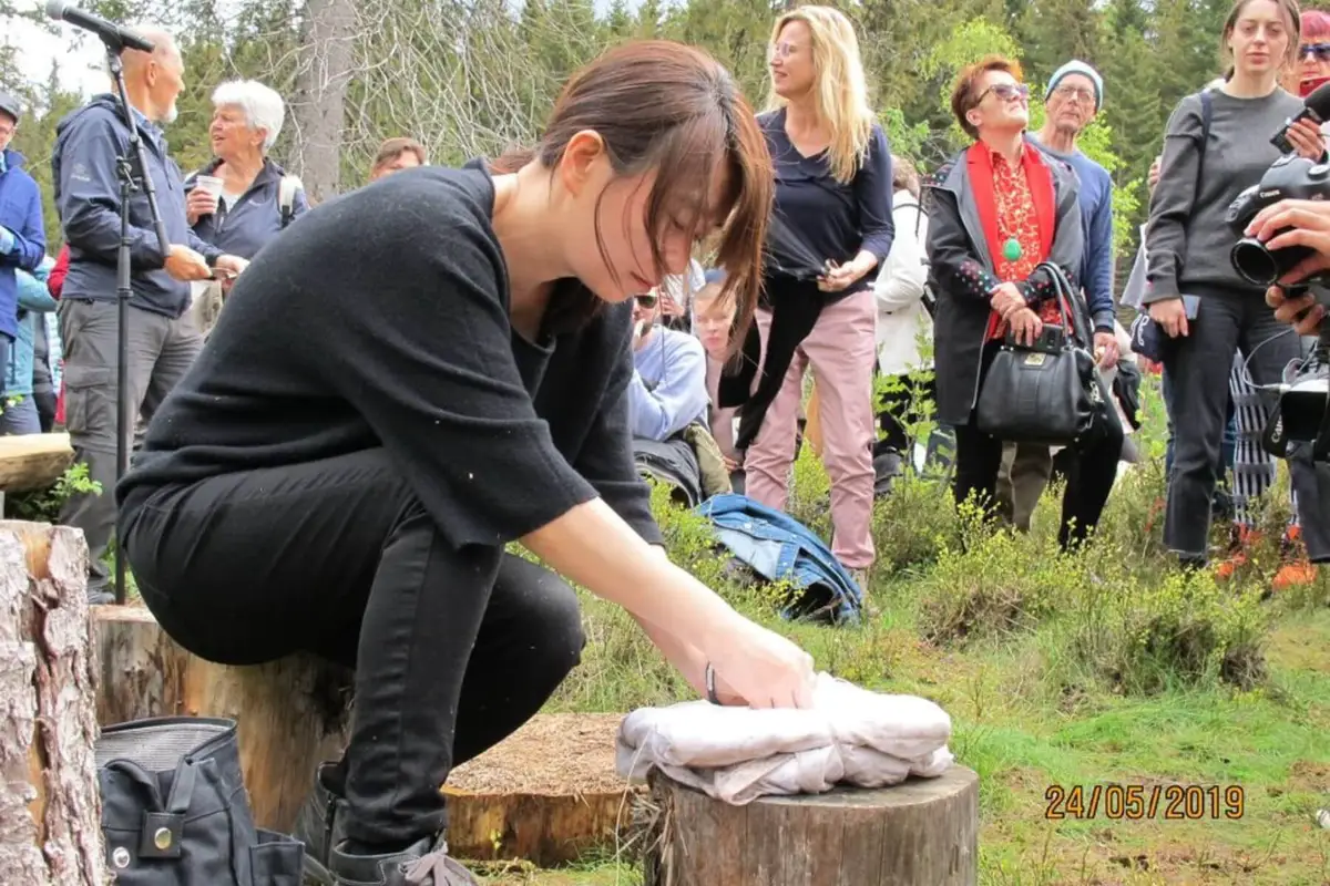 韓江與Future Library合作，作品《Dear Son, My Beloved》將由挪威奧斯陸公共圖書館保存至預計出版年2114。（圖/韓江個人網站）