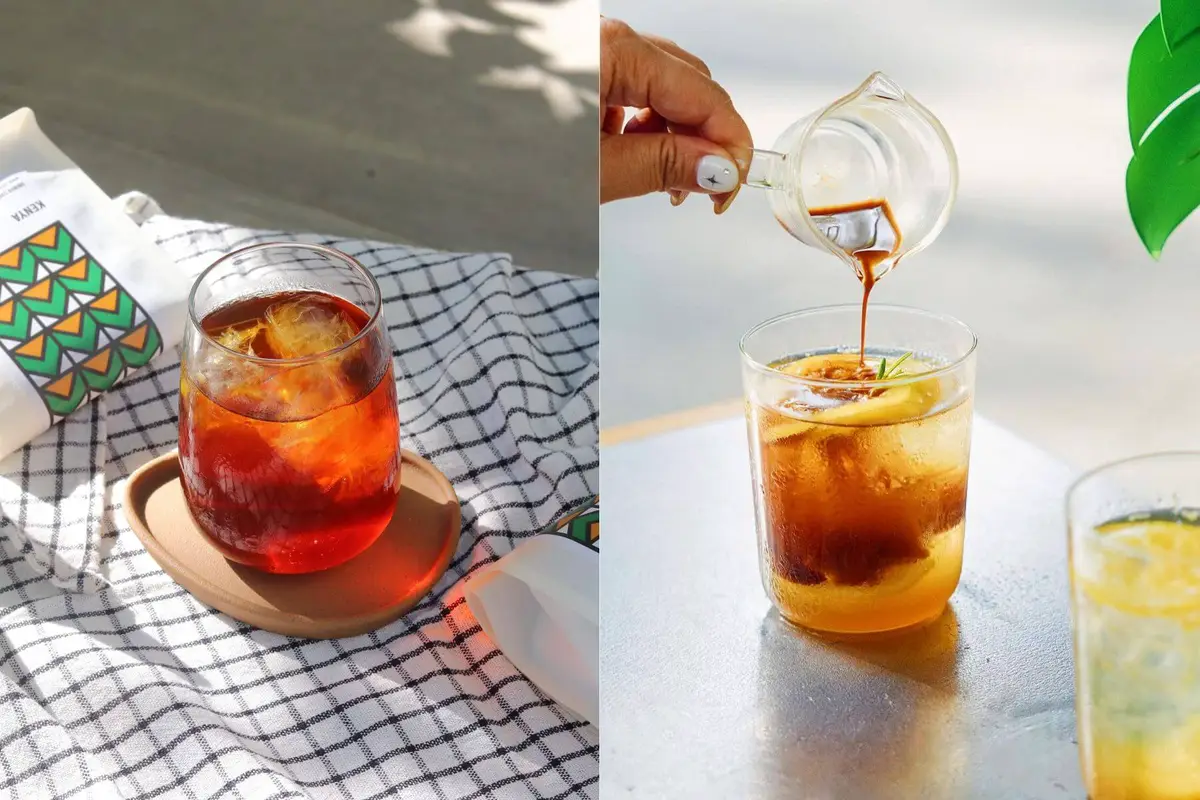 忠泰美術館裡的ONIBUS COFFEE Pop-up Art Store各式不同咖啡飲品。（圖/ONIBUS COFFEE Taipei）