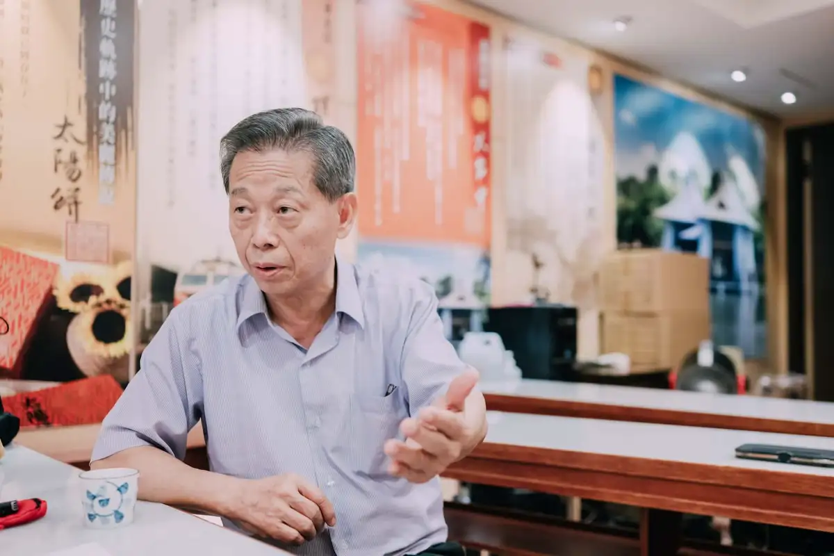 太陽堂老店第二代經營者雷坤滿。