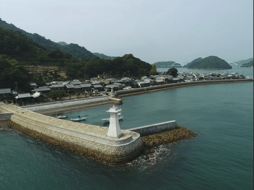 位於吳市的「御手洗」，江戶時代曾因北前船航路商船來往頻繁而繁華不已。