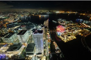 【橫濱地標塔大廈】Sky Garden空中花園展望台：橫濱第一高樓夜景超漂亮