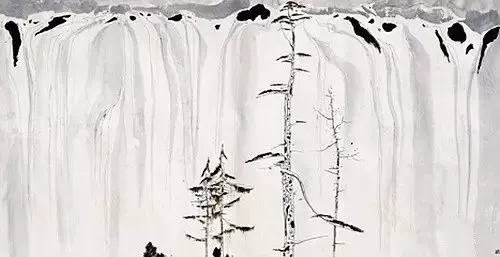 吴冠中笔下的瀑布