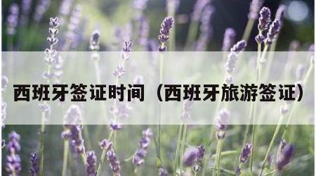 西班牙签证时间（西班牙旅游签证）