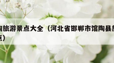 馆陶旅游景点大全(河北省邯郸市馆陶县旅游景点)