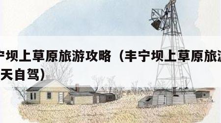 丰宁坝上草原旅游攻略(丰宁坝上草原旅游攻略2天自驾)