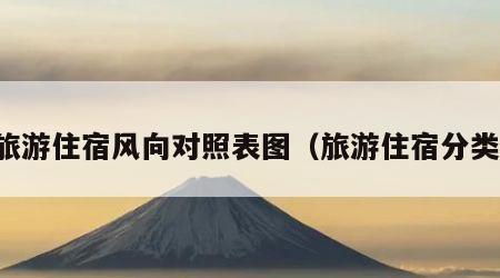 旅游住宿风向对照表图(旅游住宿分类)