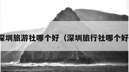 深圳旅游社哪个好（深圳旅行社哪个好）