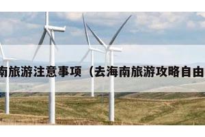 海南旅游注意事项（去海南旅游攻略自由行）