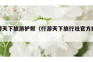 行游天下旅游护照（行游天下旅行社官方网站）