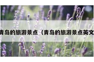 青岛的旅游景点（青岛的旅游景点英文）