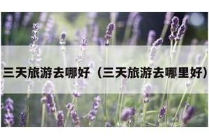 三天旅游去哪好（三天旅游去哪里好）