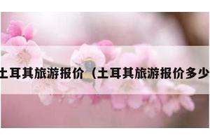 土耳其旅游报价（土耳其旅游报价多少）