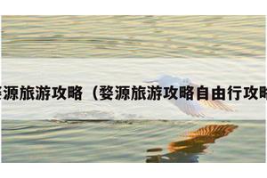 婺源旅游攻略（婺源旅游攻略自由行攻略）