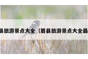 眉县旅游景点大全（眉县旅游景点大全最近）