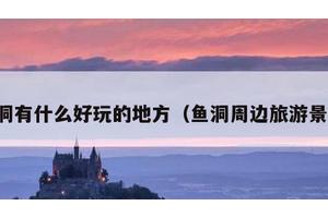 鱼洞有什么好玩的地方（鱼洞周边旅游景点）