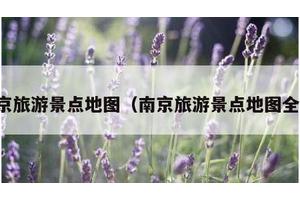 南京旅游景点地图（南京旅游景点地图全图）