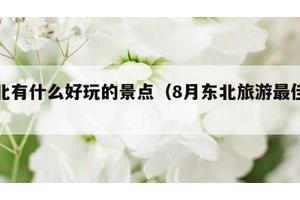 东北有什么好玩的景点（8月东北旅游最佳去处）