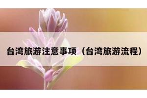 台湾旅游注意事项（台湾旅游流程）