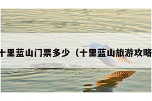 十里蓝山门票多少（十里蓝山旅游攻略）
