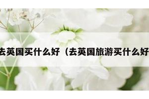 去英国买什么好（去英国旅游买什么好）