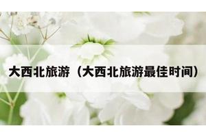 大西北旅游（大西北旅游最佳时间）