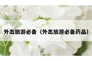 外出旅游必备（外出旅游必备药品）