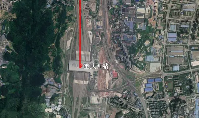 重庆西站到重庆北站之间有铁路线连接吗?