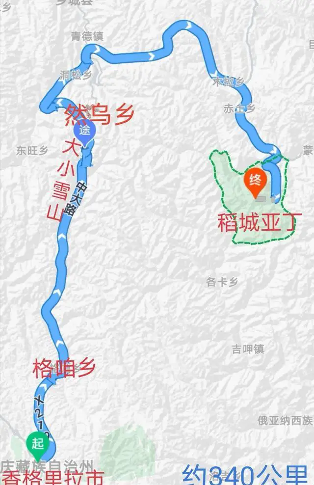 稻城亚丁从云南过去可以吗？