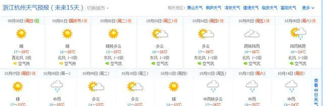 国庆去杭州旅游该准备什么样的衣服？