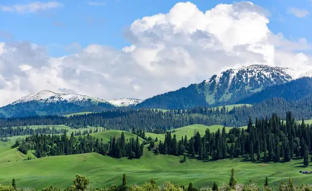 新疆的独库公路风景图