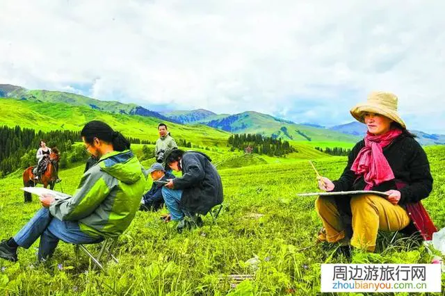利用旅游的间隙，写生油画有矛盾吗？