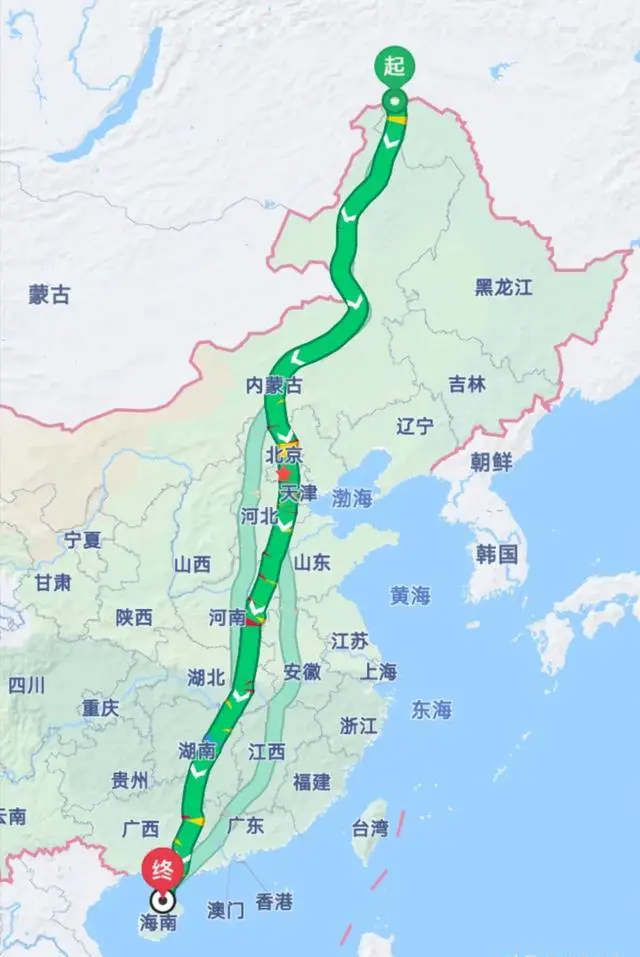 从中国大陆最南端骑行到最北端，按正常速度，晚上休息，大概多久？