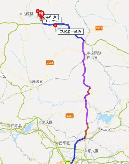 北京出发去草原玩两天来回有什么好的路线？