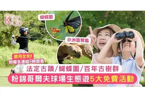 粉錦哥爾夫球場生態遊5大免費活動學歷史！法定古蹟/蝴蝶園/百年古樹群