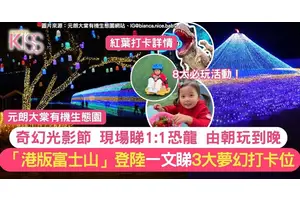 元朗大棠有機生態園 推奇幻光影節＋1:1恐龍展＋摘士多啤梨 附紅葉打卡詳情